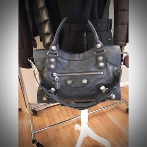 Balenciaga Giant City In Anthracite Color